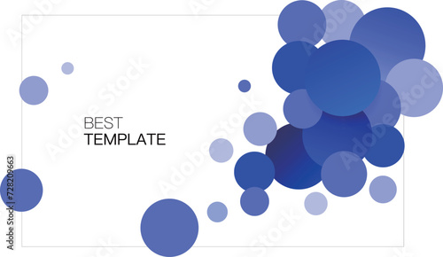 Template vector design for Brochure, AnnualReport, Magazine, Poster, Corporate Presentation, Portfolio, Flyer, infographic, layout modern with blue color , Easy to use and edit.