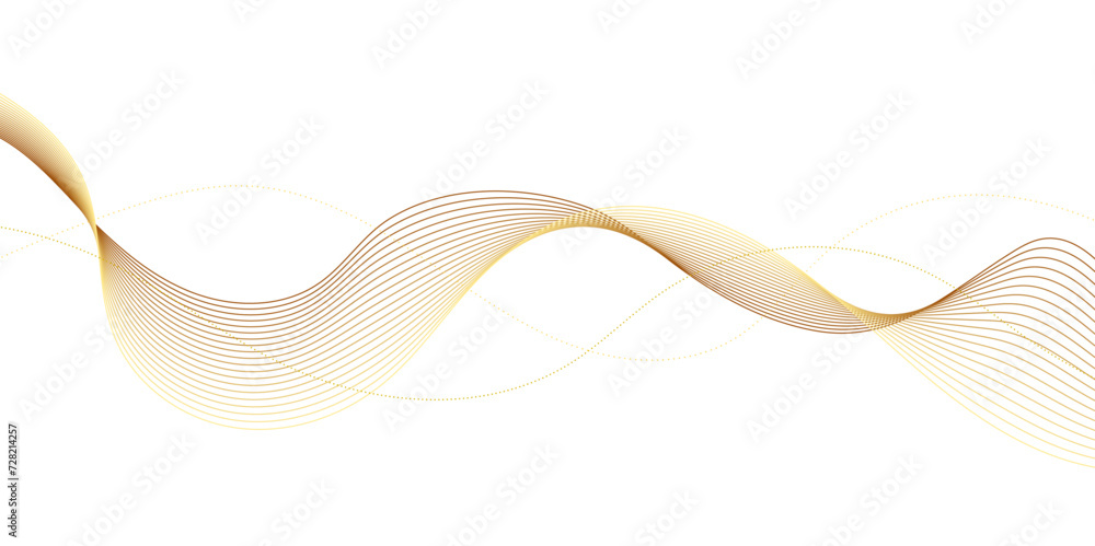 Golden, yellow wave, curve, ocean line on transparent background. shiny moving wave lines design element for banner design. Abstract futuristic technology wave glowing lines background. Golden, yellow wave, curve, ocean line on transparent background. shiny moving wave lines design element for banner design. Abstract futuristic technology wave glowing lines background.