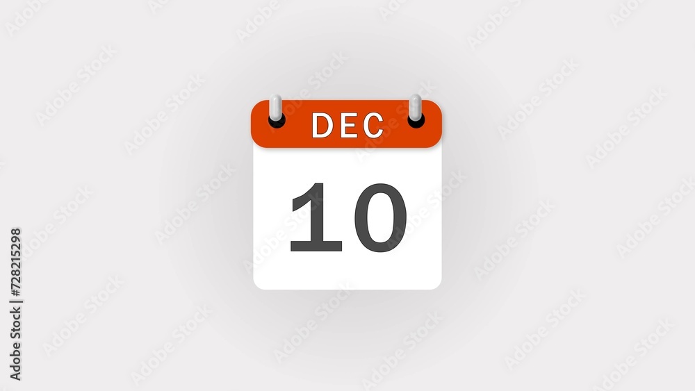 December Calendar icon illustration with white background. December Calendar icon illustration with white background.