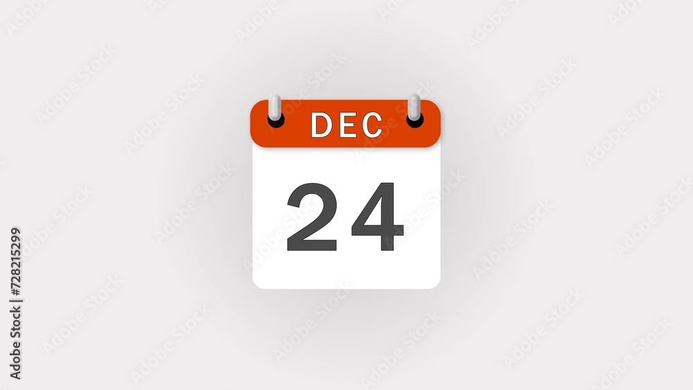December Calendar icon illustration with white background. December Calendar icon illustration with white background.
