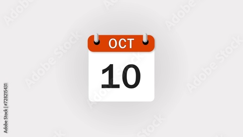 Wallpaper Mural Abstract Month Calendar icon illustration on white background. Torontodigital.ca