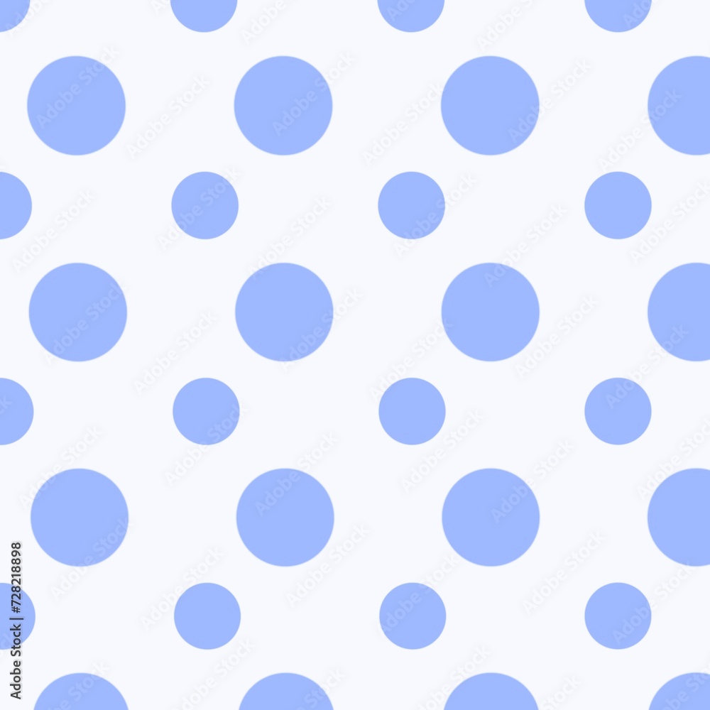seamless pattern with blue polka dot abstract background 