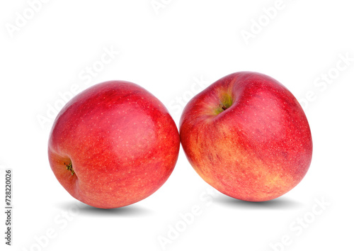 Red apple isolated on the white background