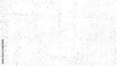 Black particles explosion isolated on white background. Abstract dust overlay texture.