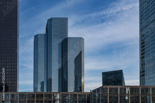 Modern building in the "La Défense" business district in Paris, France