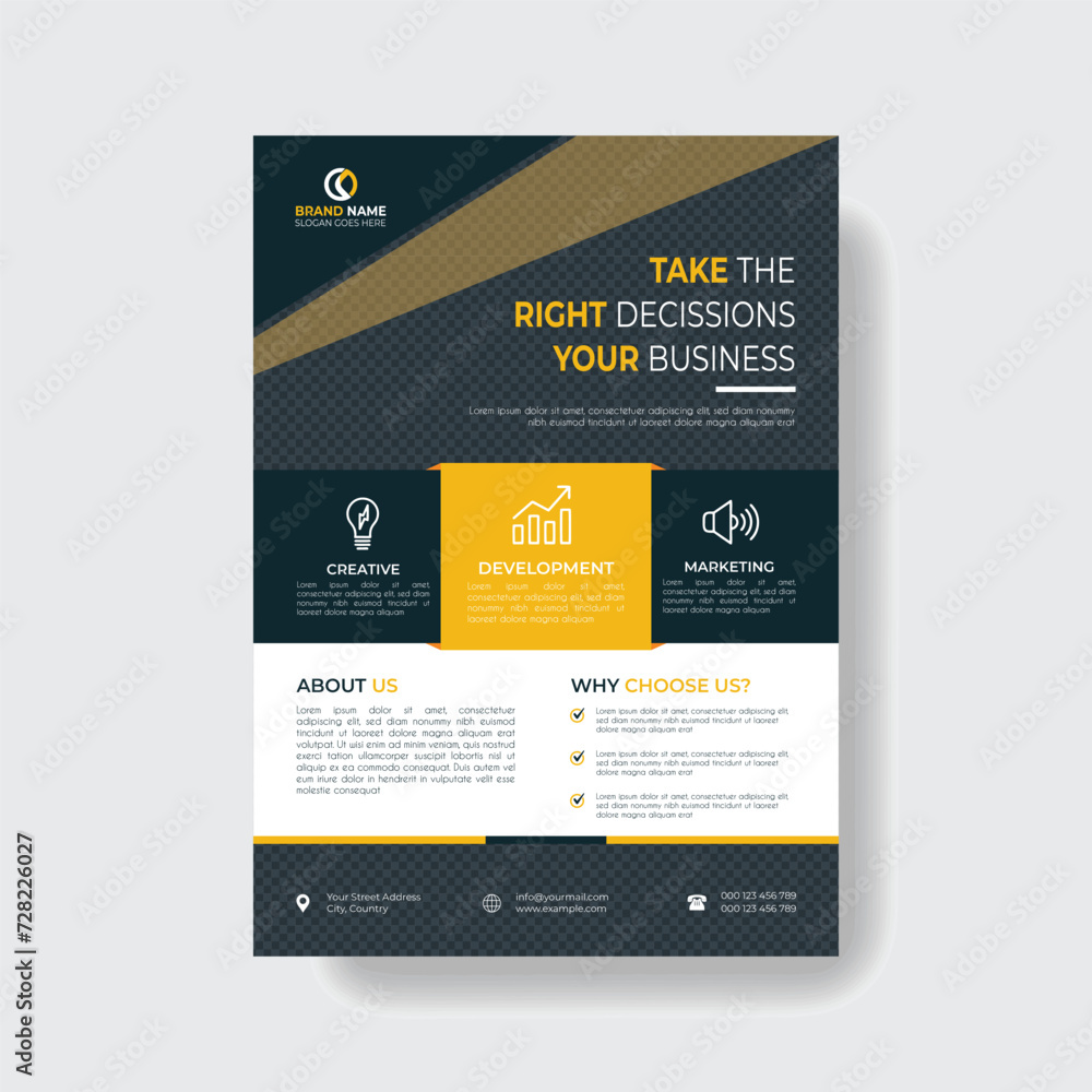 Professional Corporate Business Flyer Template, Professional Corporate Business Flyer Template,
