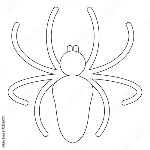 spider icon vector