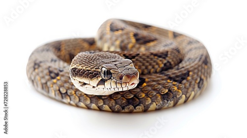 snake on white background.