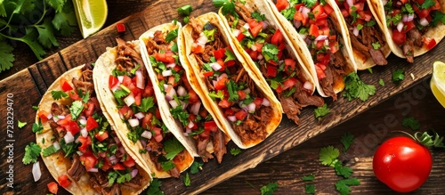 Delicious Mexican Food Delight: Savor the Variety with a Tantalizing Mix of Tacos