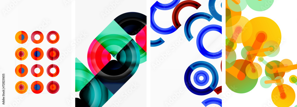 Round geometric elements and circles in background design for wallpaper, business card, cover, poster, banner, brochure, header, website Round geometric elements and circles in background design for wallpaper, business card, cover, poster, banner, brochure, header, website