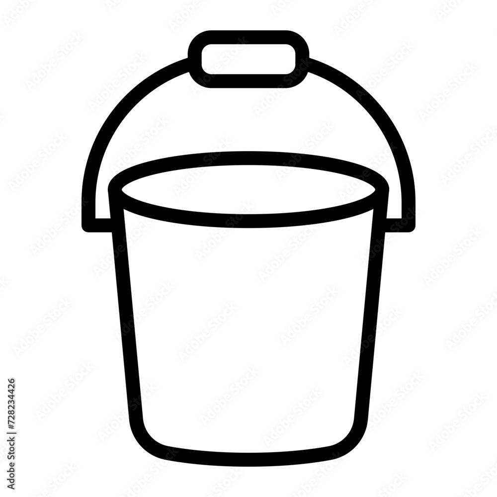 Bucket Line Icon Bucket Line Icon