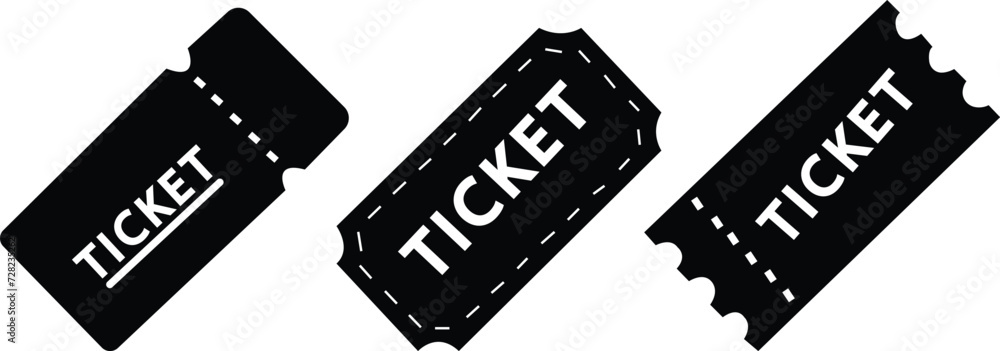 Vecteur Stock Ticket icon vector set. flat raffle ticket symbol. Trendy ...