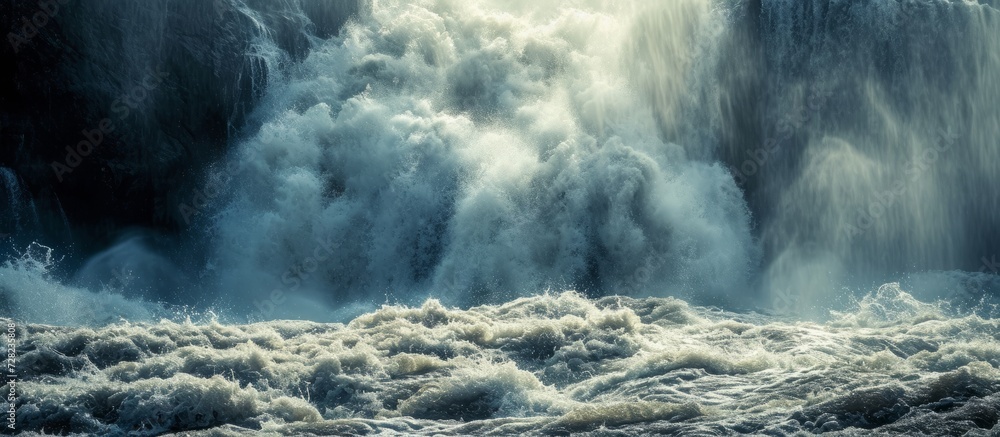Waterfall Over Tohmajoki River: A Mesmerizing Display of Nature's Power on Tohmajoki River