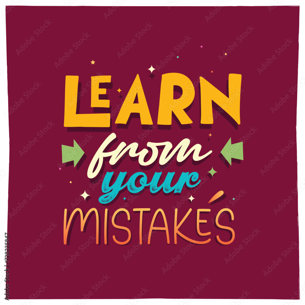 Fototapeta premium Vector illustration with hand-drawn lettering. Set of inscriptions for invitation and greeting card