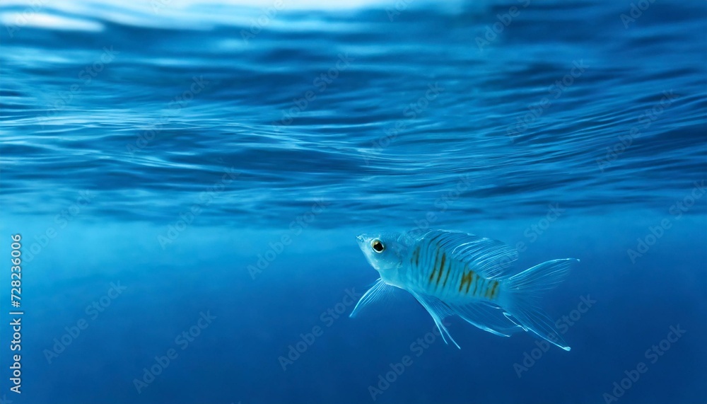 A mysterious fish swimming in the sea.