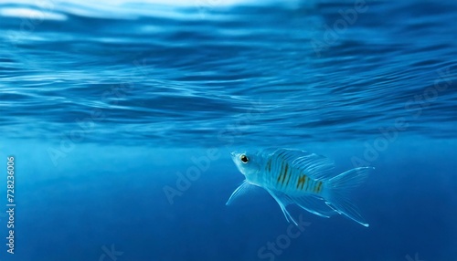 A mysterious fish swimming in the sea. © two K