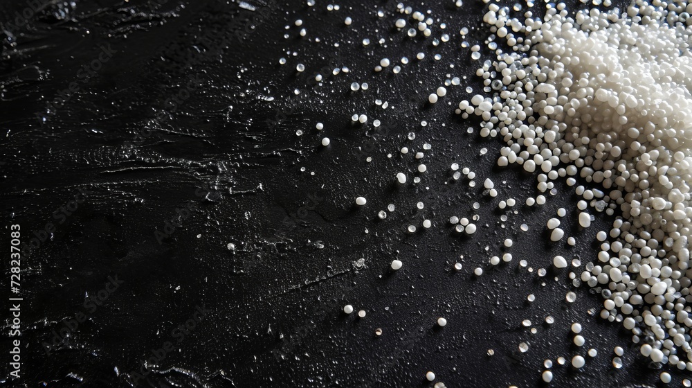 white particles on a black background. white particles on a black background.