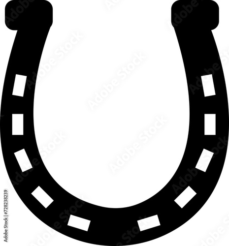 Horseshoe icon Luck symbol. Vector stable horse logo vector design graphic and lucky symbols. Design elements, drawing, vintage hipster style. Horseshoe, typography, ribbon and good luck fortune sign.