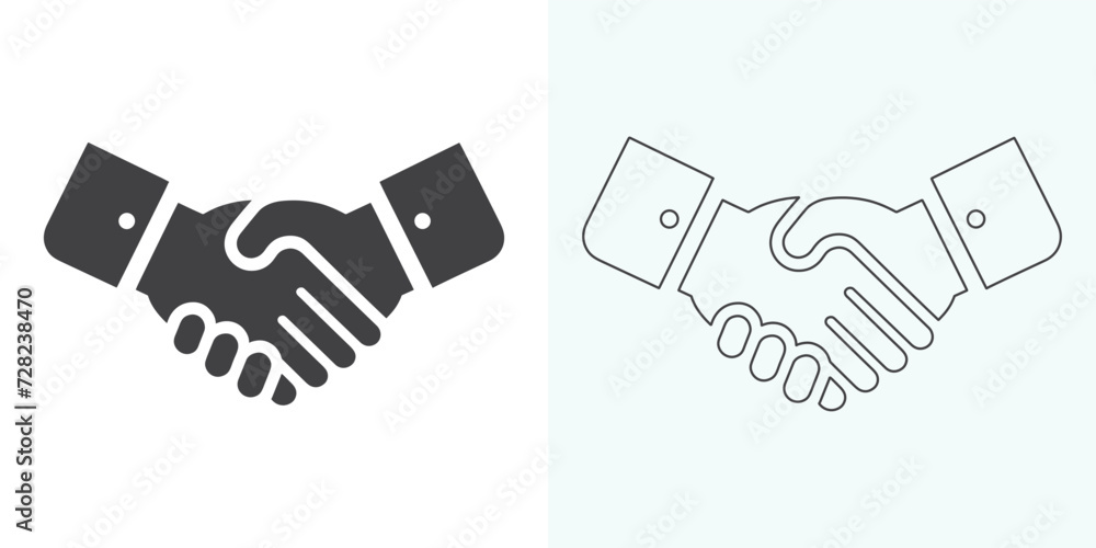 Handshake vector icon. Handshake icon set. business handshake. contact agreement Handshake vector icon. Handshake icon set. business handshake. contact agreement