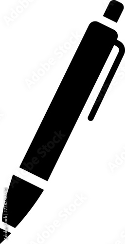 Edit pen Icon Design with Editable Stroke. Copywriting Related Vector, pen logo silhouette vector design template premium, sign up icon. Business concept note edit pictogram. Ball pen glyph icon.