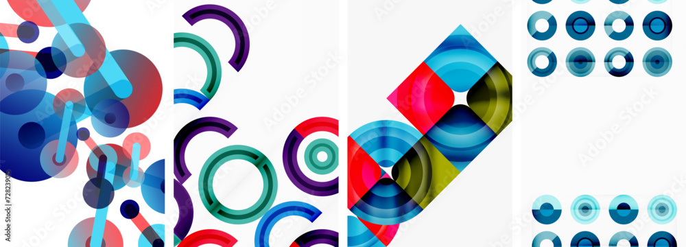 Round geometric elements and circles in background design for wallpaper, business card, cover, poster, banner, brochure, header, website Round geometric elements and circles in background design for wallpaper, business card, cover, poster, banner, brochure, header, website