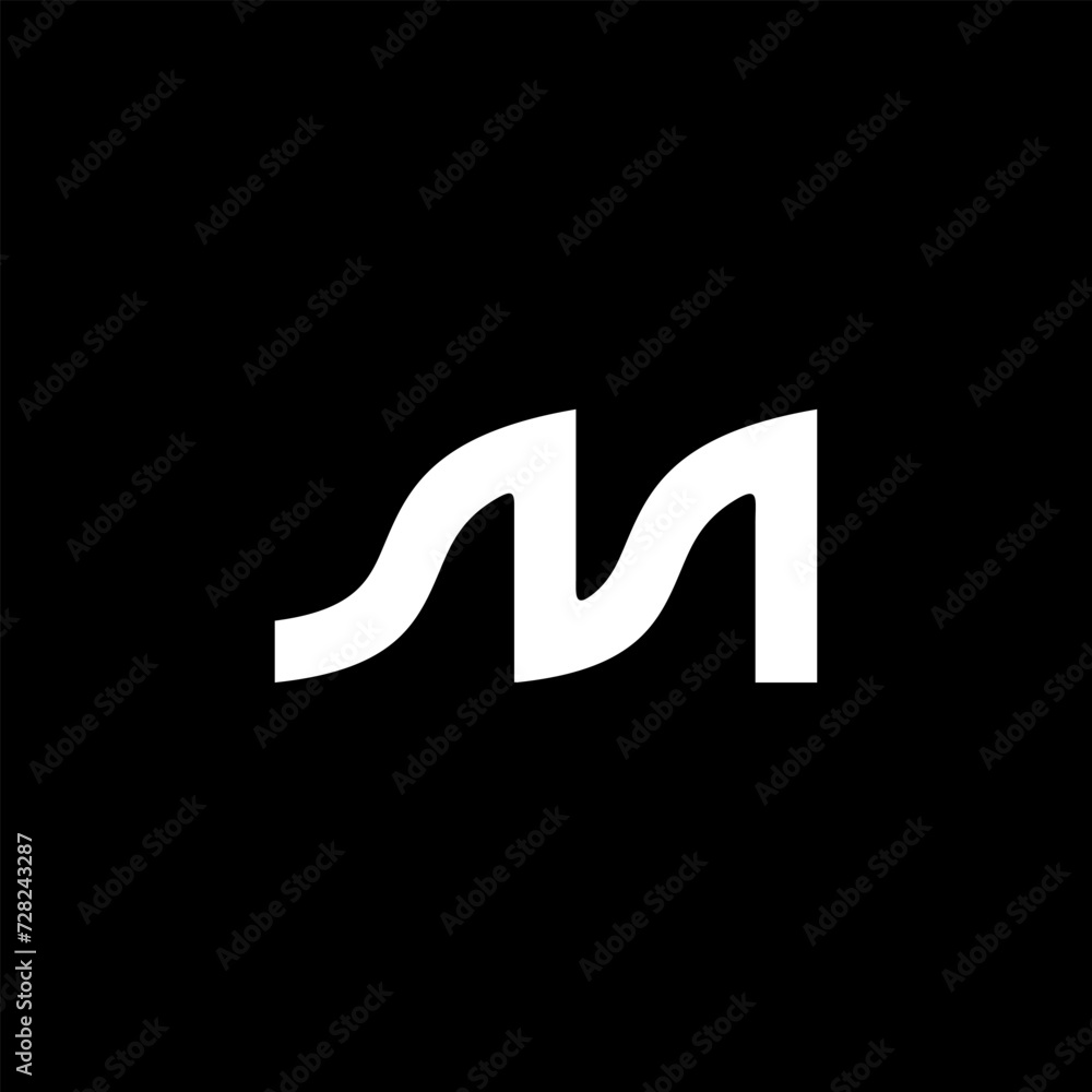 M letter initial vector logo design M letter initial vector logo design