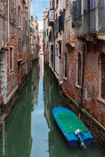 Cityscape and canals of Venice and colorful and old architecture of the city © Andrey
