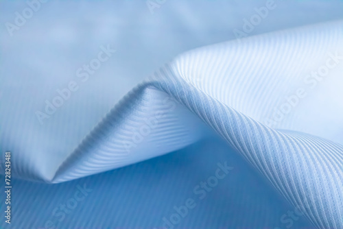 Blue stripe line, texture background, fabric texture, textile pattern, curvy texture background, realistic, close up photography, abstract background