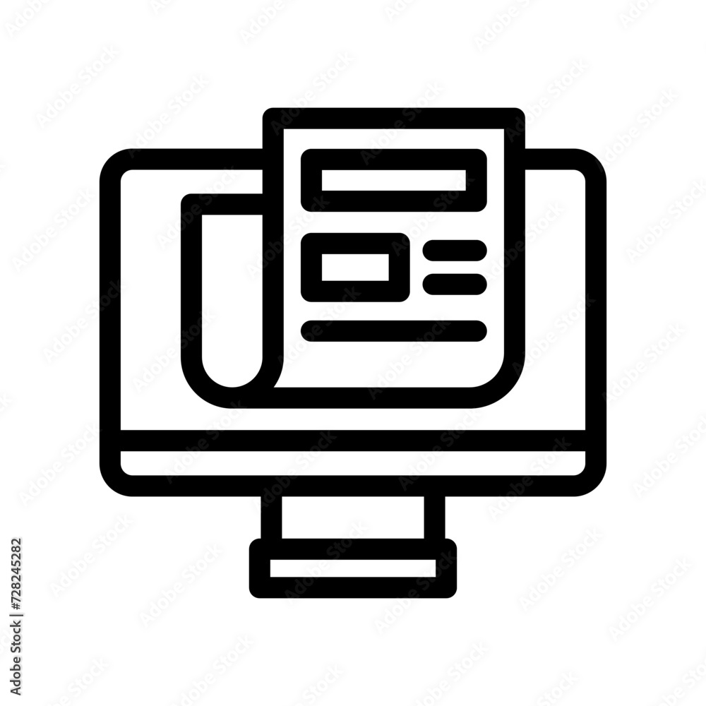 news feed line icon illustration vector graphic. Simple element illustration vector graphic, suitable for app, websites, and presentations isolated on white background news feed line icon illustration vector graphic. Simple element illustration vector graphic, suitable for app, websites, and presentations isolated on white background