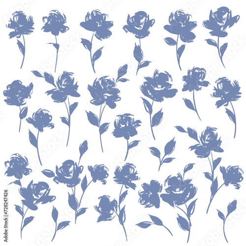 Abstract flower material ideal for textile design 