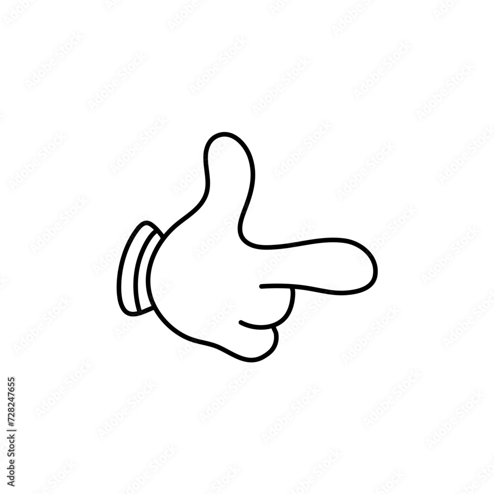 hand gestur cartoon hand gestur cartoon