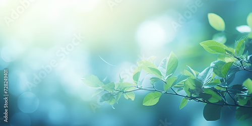 Close-up of Lush Green Leaf on Blurred Background © Imran