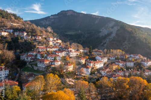 Bolu's beautiful district is a view of Goynuk and historical Ottoman houses.