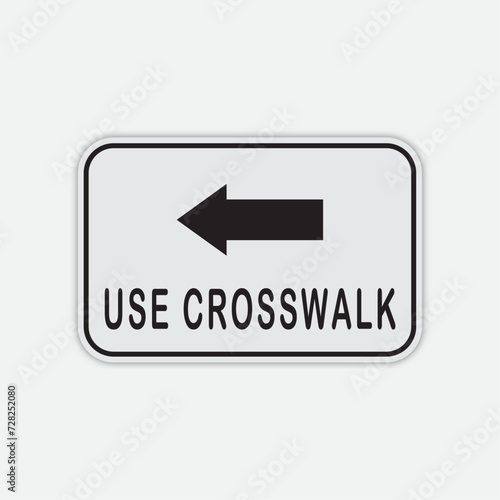 vector use crosswalk sign