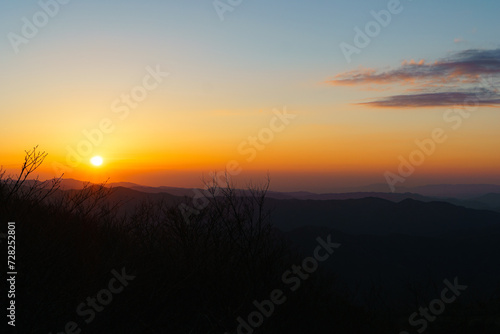 山で見た夕日 © Myaz