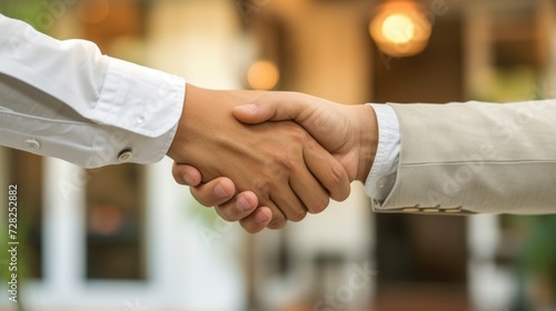 Business Handshake Close-up