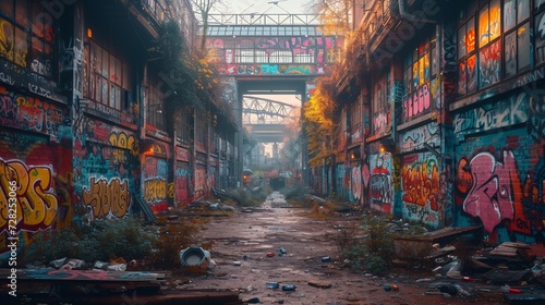 Graffiti Alley Generative AI © Bipul Kumar