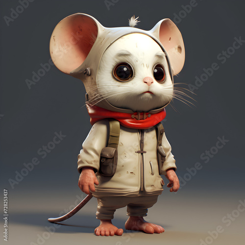 mouse with cheese ,Ai generative 