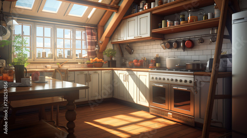interior with kitchen