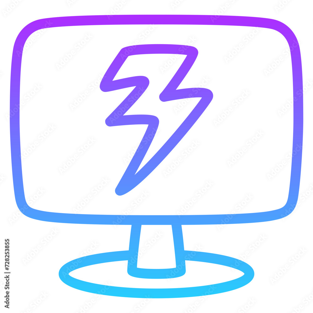 flash sale gradient line icon flash sale gradient line icon