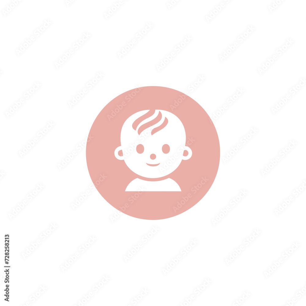 Baby logo design vector template