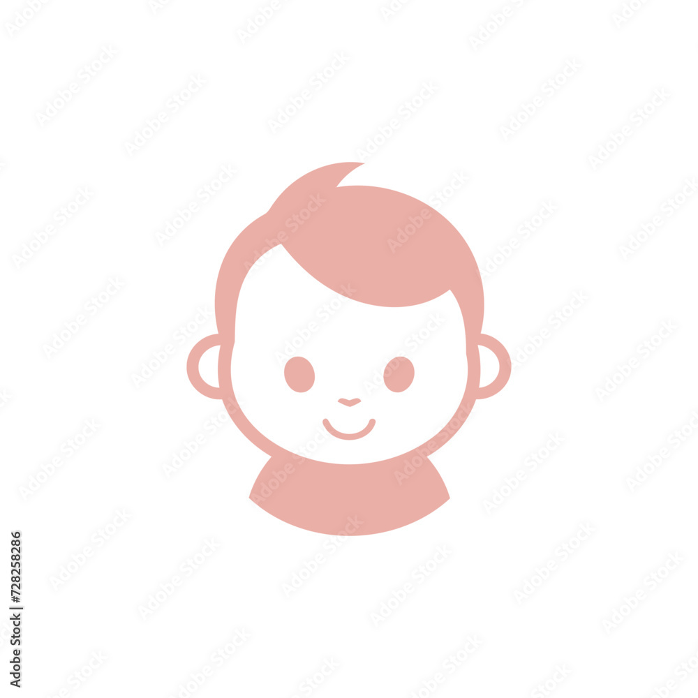 Baby logo design vector template