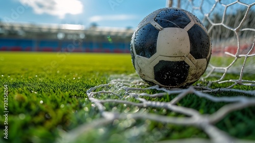 Soccer Ball Goalie Generative AI photo