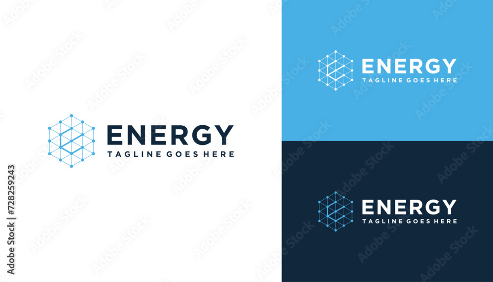 Modern Initial Letter E With Digital Dots Wire Frame Hexagon Line Futuristic Network Link Logo Design Modern Initial Letter E With Digital Dots Wire Frame Hexagon Line Futuristic Network Link Logo Design