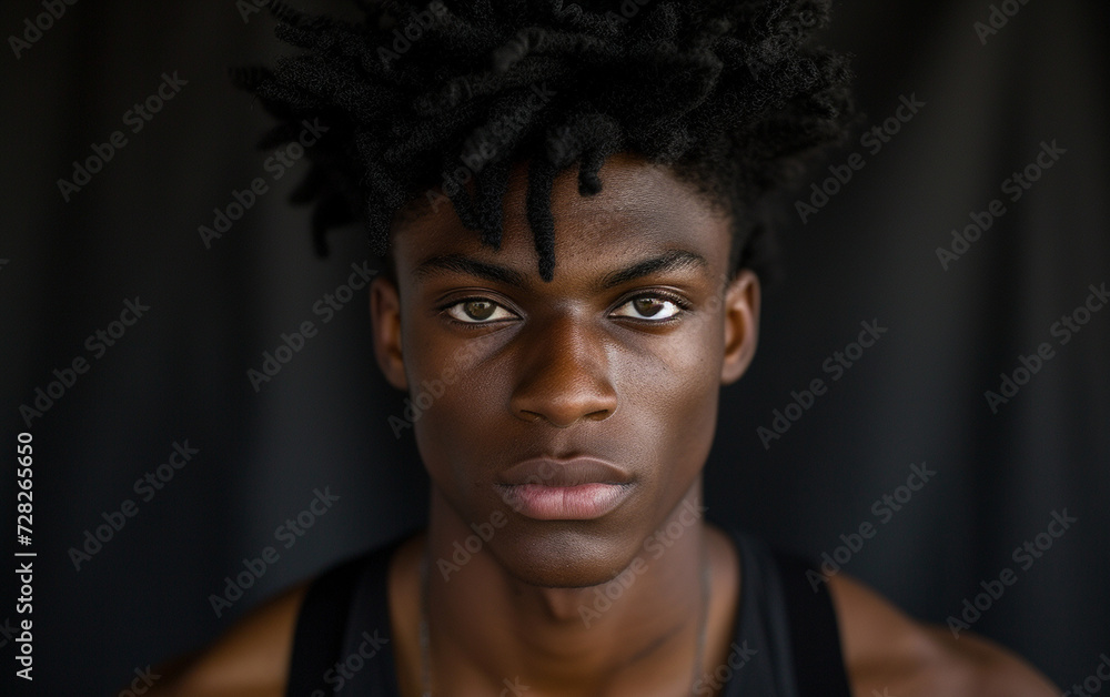 Multiracial Man Wearing Black Shirt and Tank Top Multiracial Man Wearing Black Shirt and Tank Top