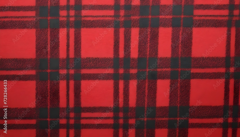 Red tartan textile texture Red tartan textile texture