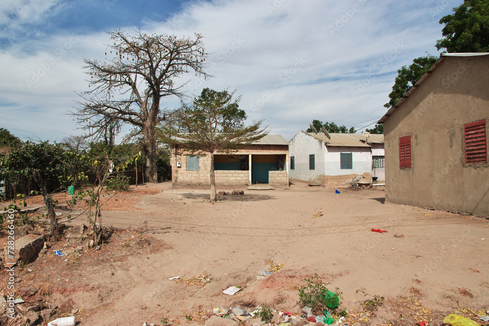 Toubacouta village in Senegal, West Africa