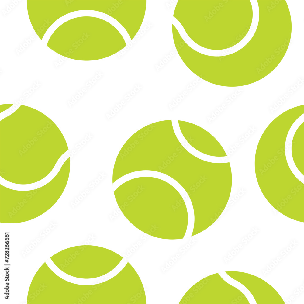 Tennis Ball Seamless Pattern