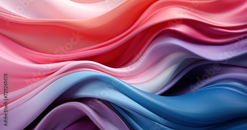 Silk fabric wavy background. Created with Ai