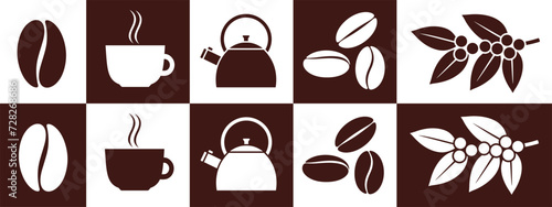 Coffee logo. Isolated coffe on white background
